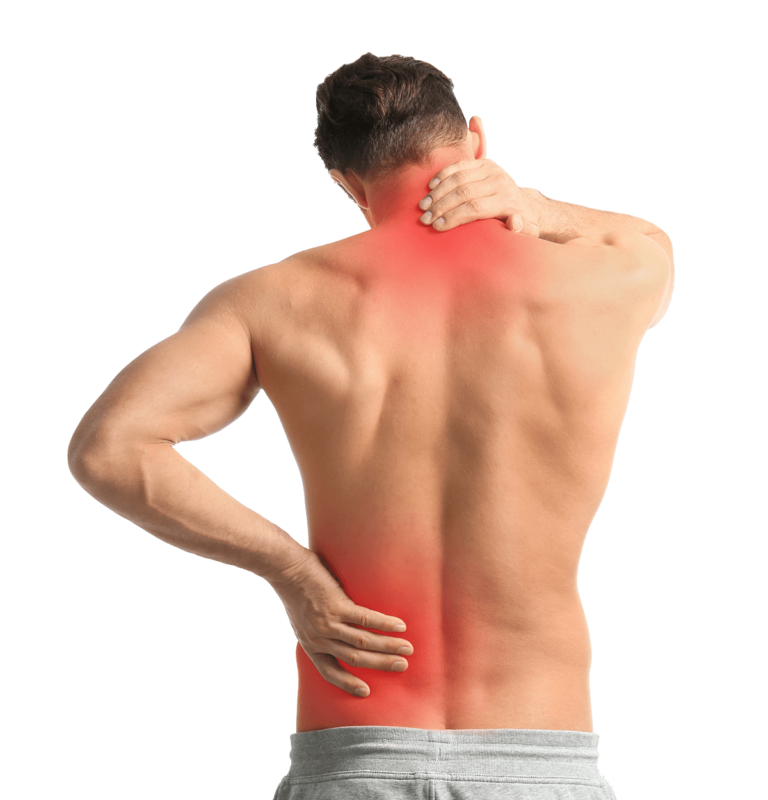 Chronic pain in neck and lower back
